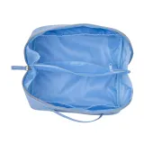 Trusă de călătorie pentru produse cosmetice din PU. Prezintă închidere cu fermoar – cu imprimare personalizată — fotografia 3