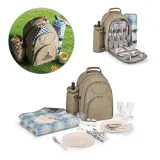 Rucsac termic pentru picnic din poliester reciclat 600D, de înaltă densitate Villa – cu imprimare personalizată — fotografia 2
