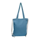 Tote bag 2 în 1 din bumbac reciclat (sacoșă si rucsac) 140 g/m² — fotografia 4