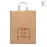 Pungă de hârtie kraft (115 g/m²) Ellen – cu imprimare personalizată — fotografia 3