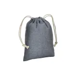 Pungă cadou din bumbac reciclat, 150 g/m², 10 x 14 cm – cu imprimare personalizată — fotografia 1