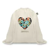Sac cu cordon, bumbac organic Organic Hundred — fotografia 4