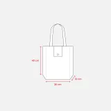 Pungă de cumpărături pliabilă, nețesută, de 80 g/m², cu mânere scurte – cu imprimare personalizată — fotografia 4