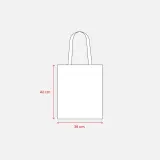 Pungă din bumbac de 180 g/m², cu mânere lungi – cu imprimare personalizată — fotografia 4