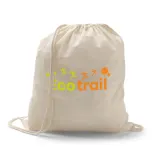 Rucsac cu snur 100% bumbac (100 g/m²) Hanover – cu imprimare personalizată — fotografia 3