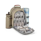 Rucsac termic pentru picnic din poliester reciclat 600D, de înaltă densitate Villa – cu imprimare personalizată — fotografia 3