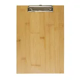 Dosar din bambus format A4 cu clemă metalică – cu imprimare personalizată — fotografia 2