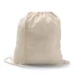 Rucsac cu snur 100% bumbac (100 g/m²) Hanover – cu imprimare personalizată — fotografia 1