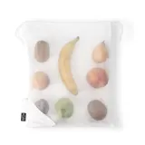 Geantă pliabilă din plasă și poliester reciclat 190T (100% rPET) Bolzano – cu imprimare personalizată — fotografia 6