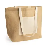 Tote bag Gavia laminată din iută — fotografia 1