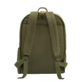 Rucsac din pânză reciclată, cu compartiment căptușit pentru notebook – cu imprimare personalizată — fotografia 3