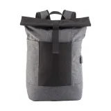 Rucsac pentru laptop din poliester reflectorizant – cu imprimare personalizată — fotografia 2