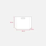 Pungă de cumpărături din material nețesut laminat, sudată termic – cu imprimare personalizată — fotografia 3
