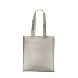 Pungă de cumpărături din policoton strălucitor, 90 g/m², cu mânere lungi – cu imprimare personalizată — fotografia 2