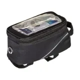 Geantă de bicicletă din poliester 600D cu suport pentru telefon mobil – cu imprimare personalizată — fotografia 1