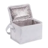 Geantă termoizolantă din poliester 210T, cu interior argintiu – cu imprimare personalizată — fotografia 3