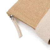 Cooler bag Morea greige din iută 280 g/m² cu fermoar — fotografia 4