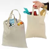 Tote bags din bumbac cu mânere scurte Antibes — fotografia 3