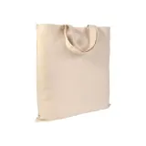 Tote bag de cumpărături din bumbac de 135 g/m², cu mânere scurte — fotografia 1