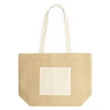 Tote bag Gavia laminată din iută — fotografia 4