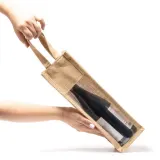 Tote bag Nimba laminată din iută — fotografia 3