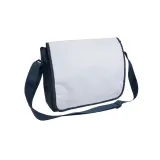 Rucsac din poliester 600D, cu curea de umăr reglabilă și clapă albă – cu imprimare personalizată — fotografia 1