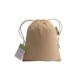 Pungă cadou din bumbac organic, 140 g/m², 15 x 20 cm – cu imprimare personalizată — fotografia 2