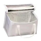 Geantă termoizolantă cu interior argintiu – cu imprimare personalizată — fotografia 3