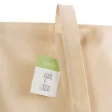 Geantă de cumpărături din bumbac organic, 140 g/m², cu mânere lungi – cu imprimare personalizată — fotografia 5