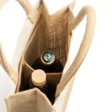 Tote bag Loire laminată din iută — fotografia 3