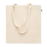 Tote bags din Bumbac Organic SBT 140 g/m² - Natur (cu burduf) — fotografia 4