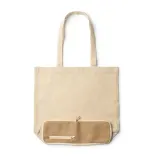 Tote bag pliabilă Raku din iută 110 g/m² cu fermoar — fotografia 2