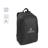 Rucsac pentru laptop din poliester reciclat 600D de înaltă densitate Drammen – cu imprimare personalizată — fotografia 6