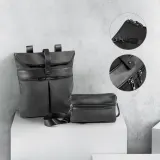 Rucsac din microfibră și PU Rover backpack – cu imprimare personalizată — fotografia 2