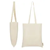 Tote bag Loren din bumbac reciclat 140 g/m² — fotografia 3