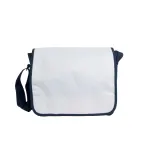 Rucsac din poliester 600D, cu curea de umăr reglabilă și clapă albă – cu imprimare personalizată — fotografia 2