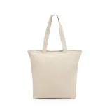Tote bag din bumbac 100% cu fermoar (280 g/m²) Hackney — fotografia 3
