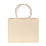 Geantă de cumpărături din bumbac laminat, 300 g/m² – cu imprimare personalizată — fotografia 2