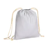 Rucsac din bumbac de 180 g/m², cu închidere cu șnur – cu imprimare personalizată — fotografia 1