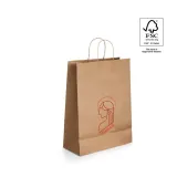 Pungă de hârtie kraft (115 g/m²) Ellen – cu imprimare personalizată — fotografia 4