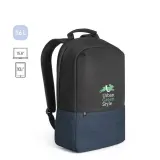 Rucsac anti-furt din poliester reciclat de înaltă densitate 600D Genoa Bpack – cu imprimare personalizată — fotografia 6