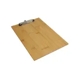 Dosar din bambus format A4 cu clemă metalică – cu imprimare personalizată — fotografia 3