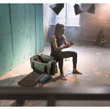 Geantă de sport din poliester reciclat 600D de înaltă densitate Faro – cu imprimare personalizată — fotografia 5