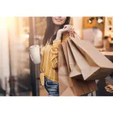 Pungă de hârtie kraft (115 g/m²) Kira – cu imprimare personalizată — fotografia 4