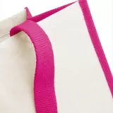 Tote bag pictat clasic bumbac si Iuta - Printers' Jute Classic Shopper — fotografia 5