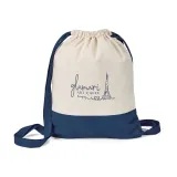 Rucsac cu snur 100% bumbac (180 g/m²) Romford – cu imprimare personalizată — fotografia 4