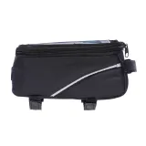 Geantă de bicicletă din poliester 600D cu suport pentru telefon mobil – cu imprimare personalizată — fotografia 3