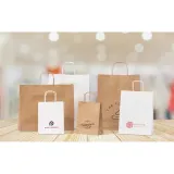 Pungă de hârtie kraft (115 g/m²) Leia – cu imprimare personalizată — fotografia 4