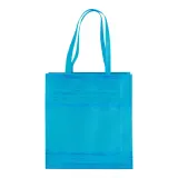 Pungă de cumpărături din material nețesut, sudată termic, cu pliu de lărgire – cu imprimare personalizată — fotografia 2