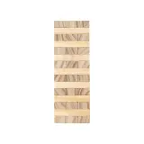 Turn din blocuri de lemn, 45 de blocuri, cu săculeț din bumbac – cu imprimare personalizată — fotografia 2